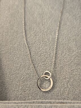 Skagen Stainless Steel Interlocking Circle Pendant Necklace